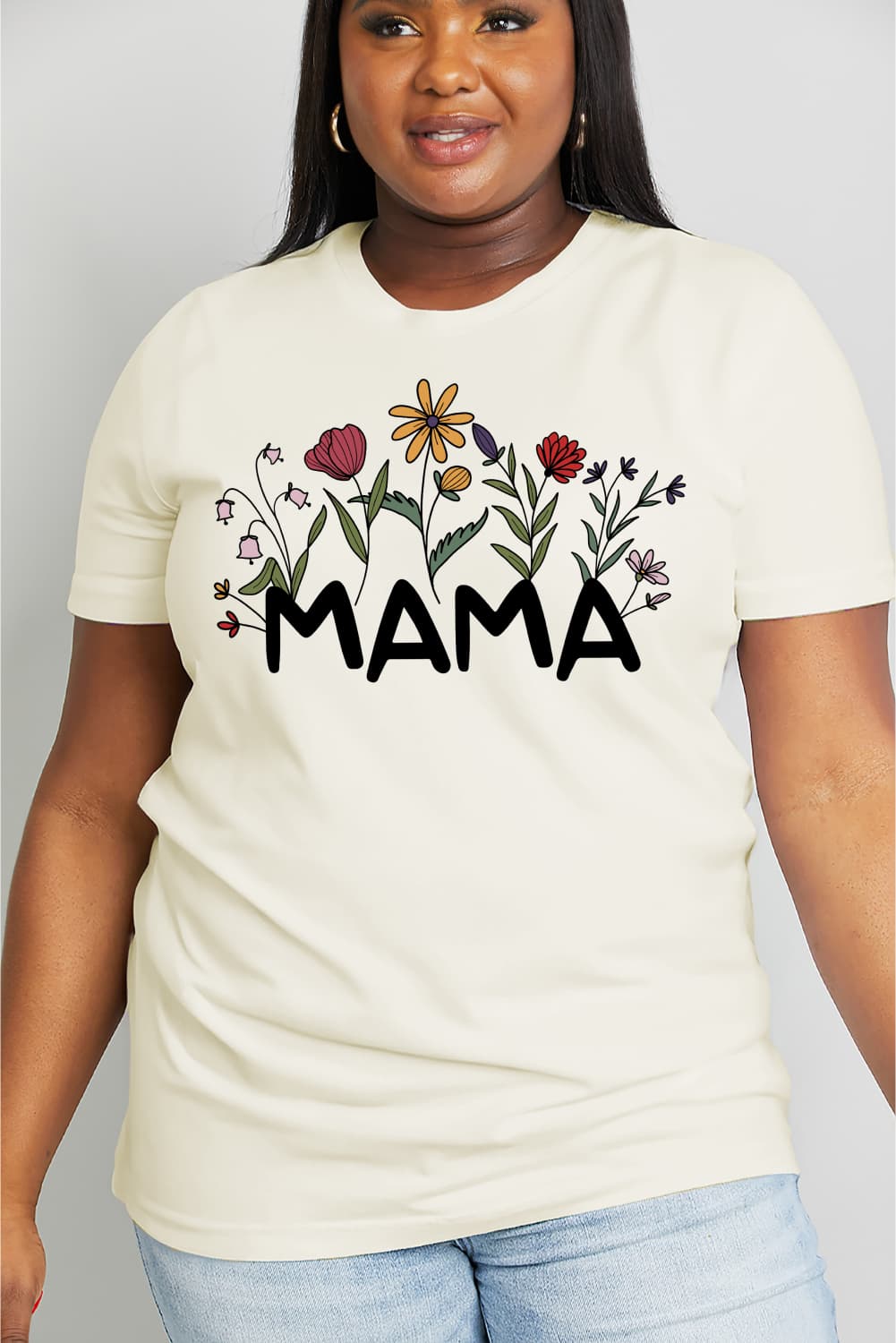 “Mama” Bouquet Graphic Top