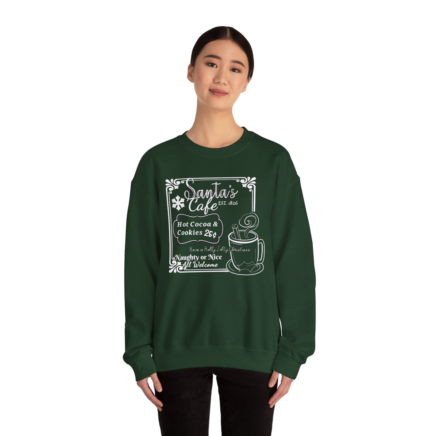 Santa's Cafe Unisex Sweatshirt