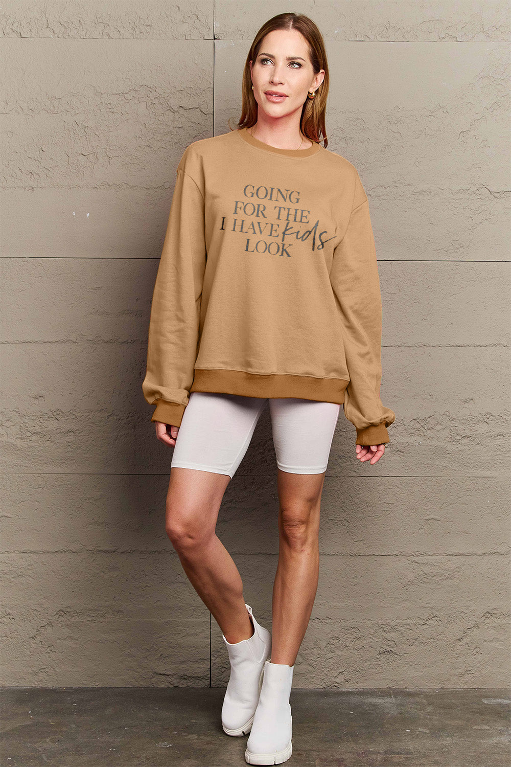 “Going for the I Have Kids Look” Graphic Sweatshirt