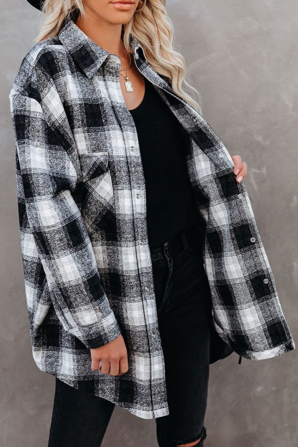 Lisa Flannel Top