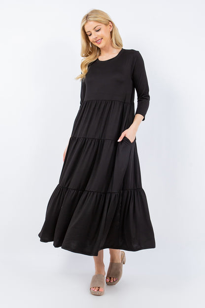 Angela  Midi Dress with Pockets