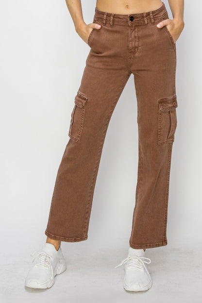 Ashlynn High Rise Cargo Jeans