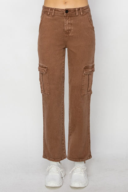 Ashlynn High Rise Cargo Jeans