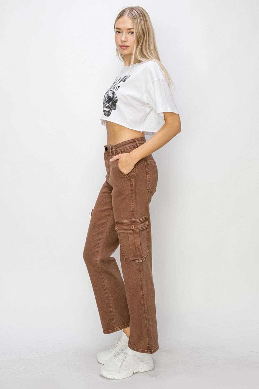 Ashlynn High Rise Cargo Jeans