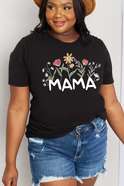 “Mama” Bouquet Graphic Top