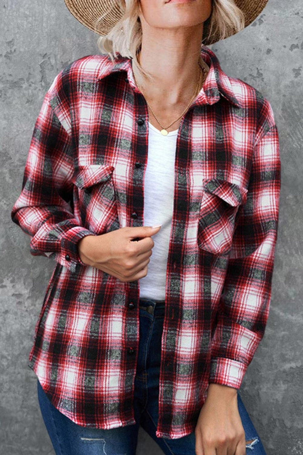 Lisa Flannel Top