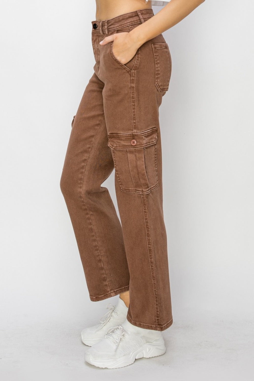 Ashlynn High Rise Cargo Jeans