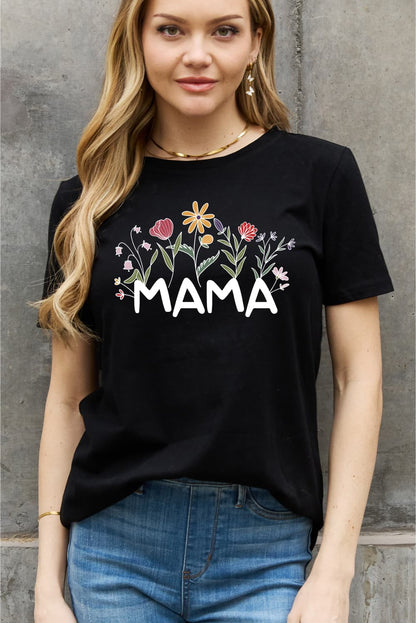 “Mama” Bouquet Graphic Top