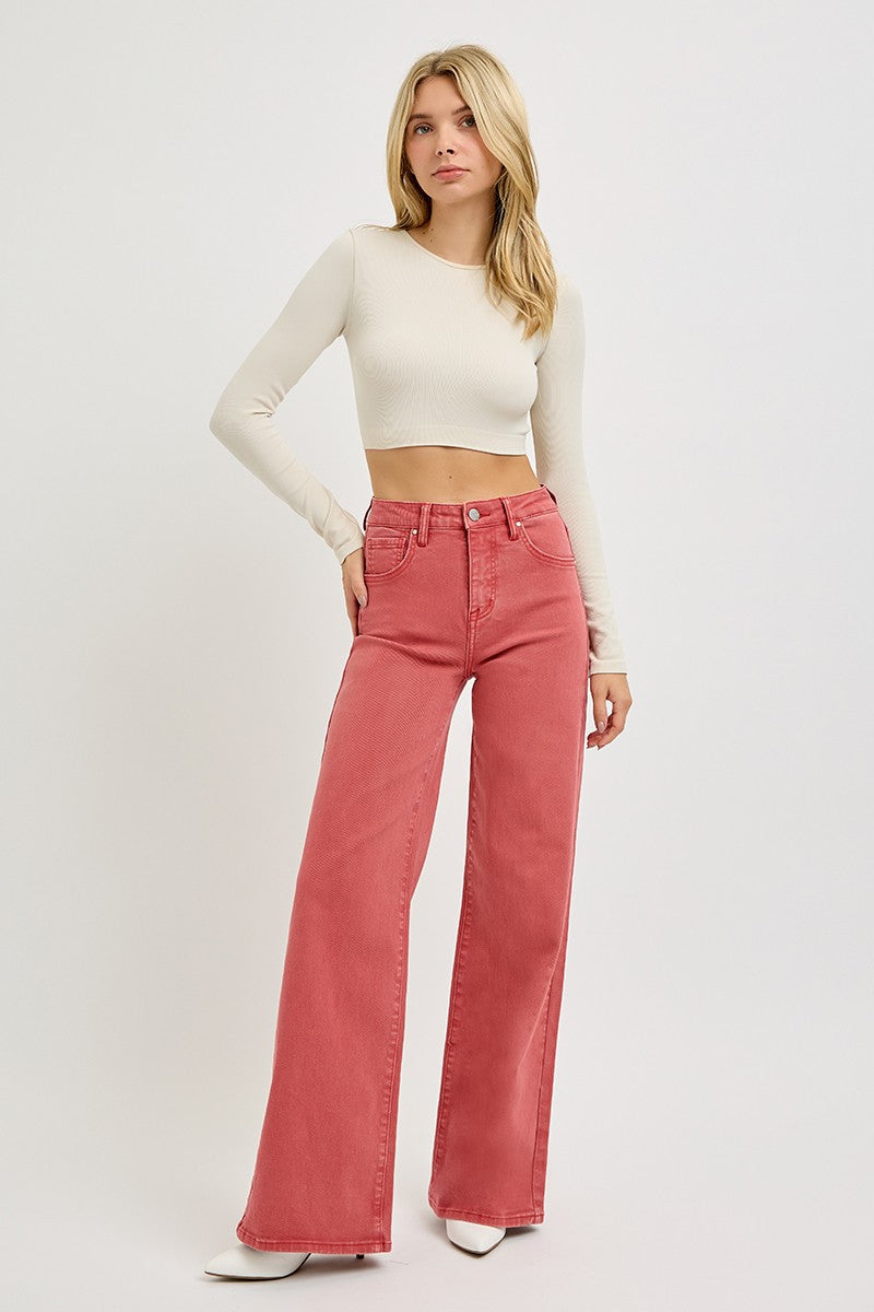 Mistletoe High Rise Wide Leg Jeans