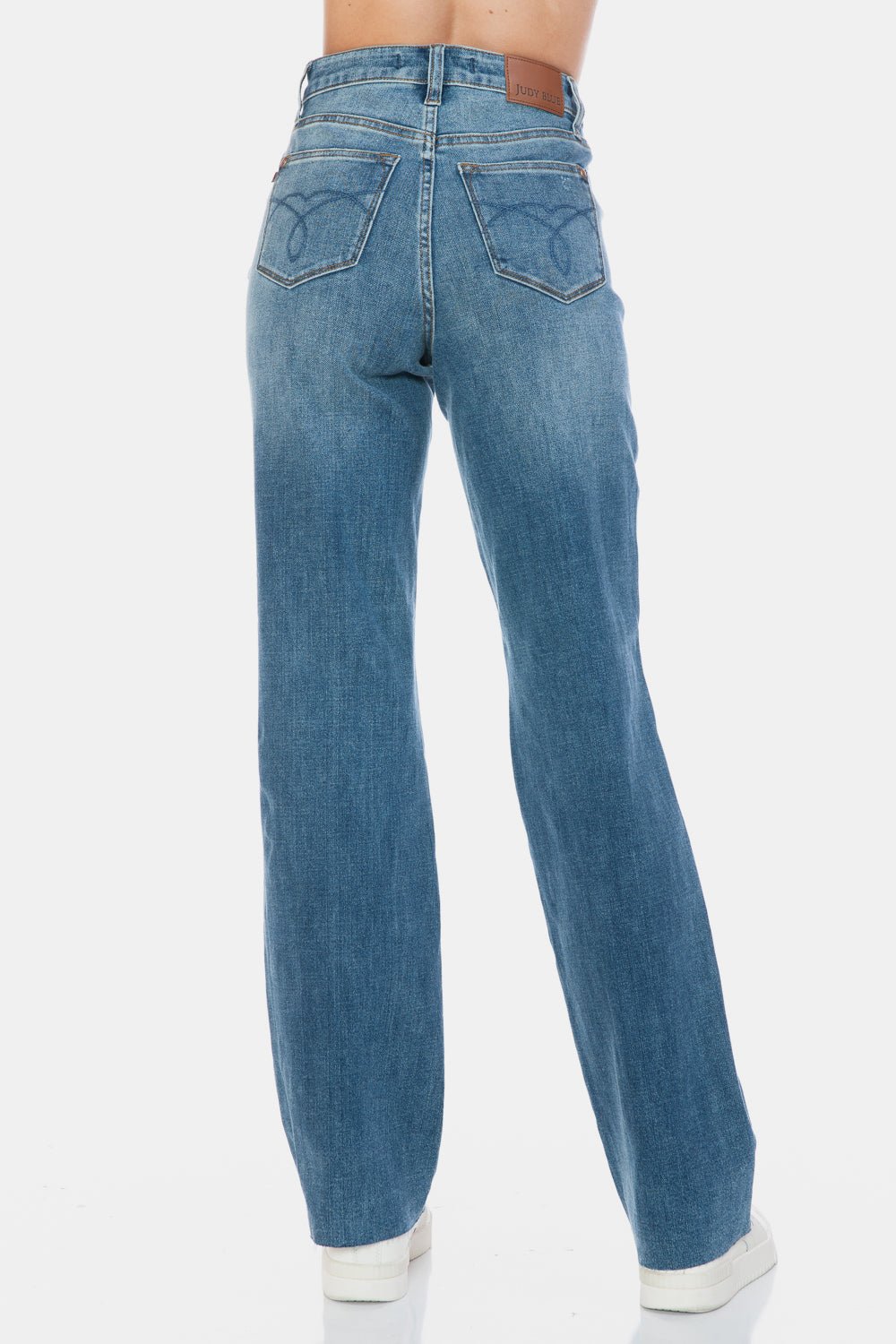 Mandy Raw Hem Straight Leg Jeans