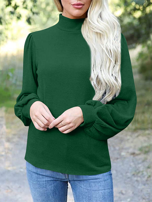 Hannah Long Sleeve Mock Neck Top