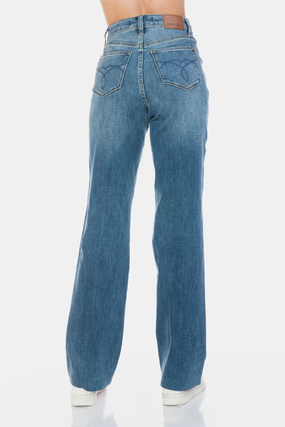 Mandy Raw Hem Straight Leg Jeans