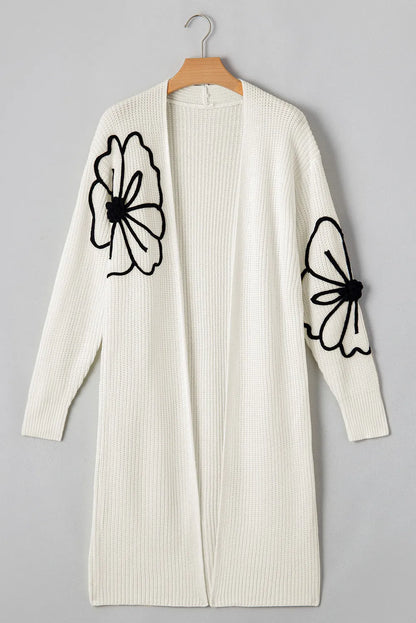 Nicole  Flower Long Sleeve Cardigan