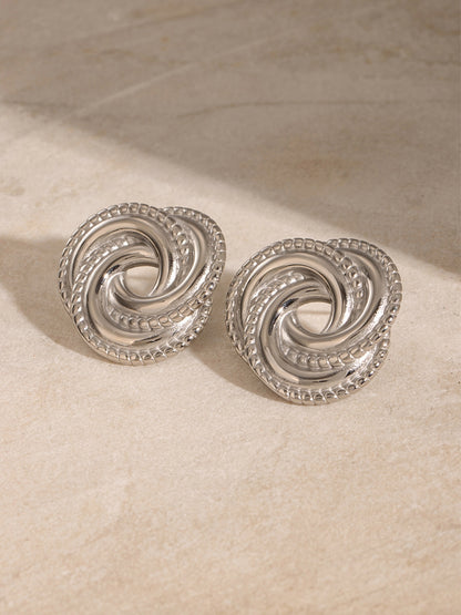 Knotted Stud Earrings