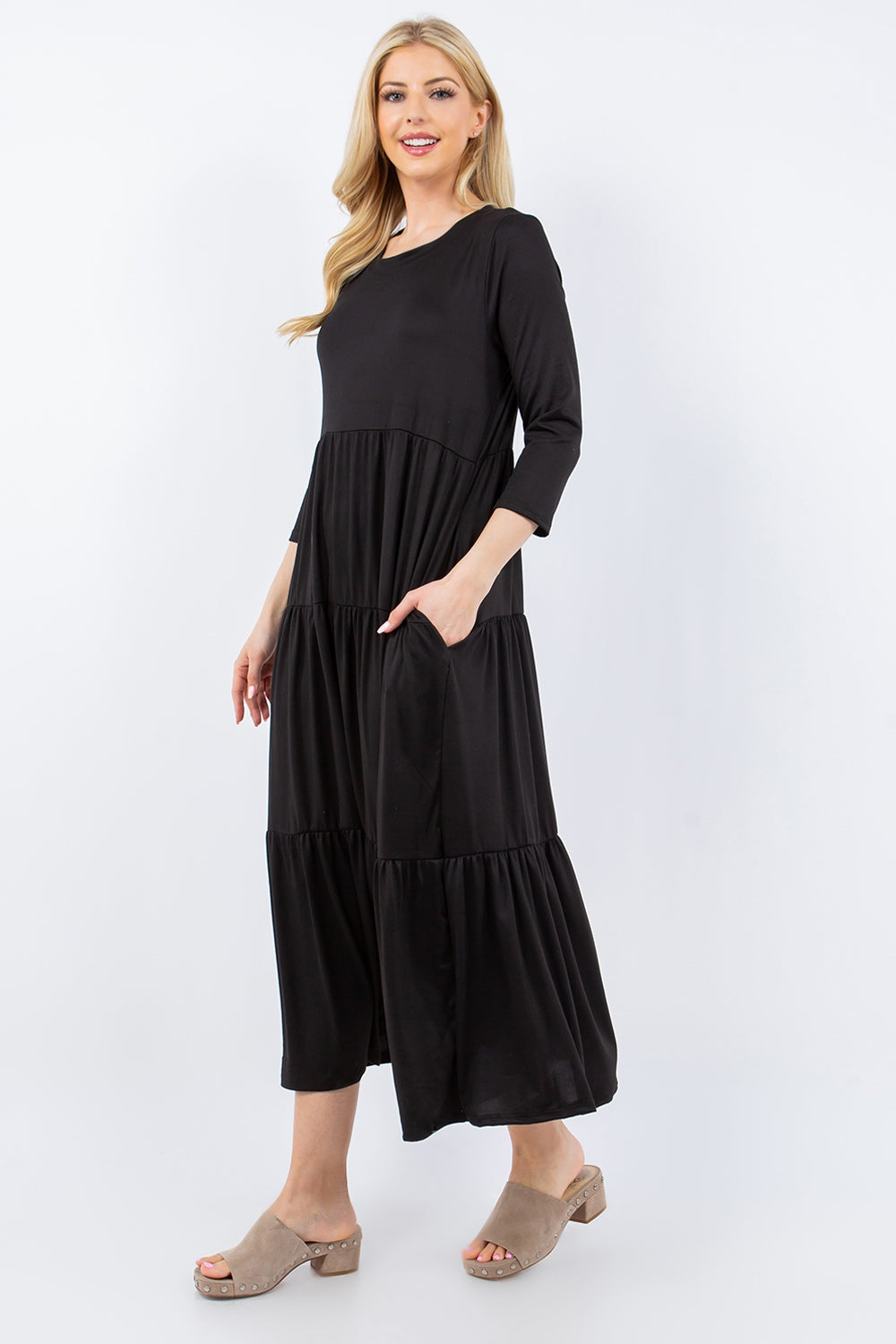 Angela  Midi Dress with Pockets