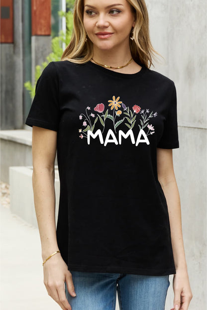 “Mama” Bouquet Graphic Top