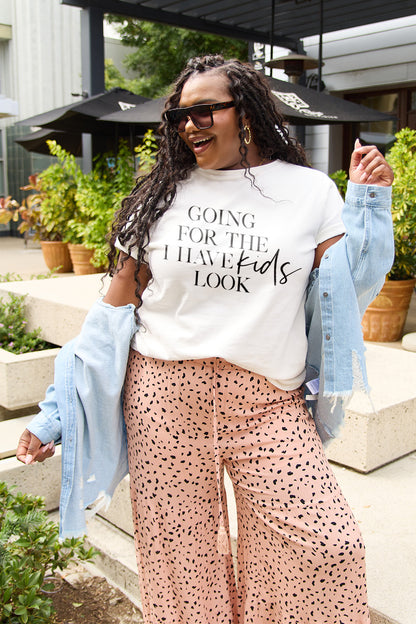 "Going for the I Have Kids Look" Graphic Top