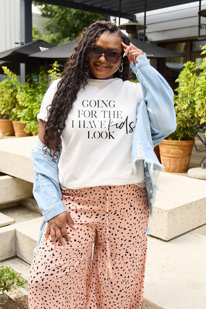 "Going for the I Have Kids Look" Graphic Top