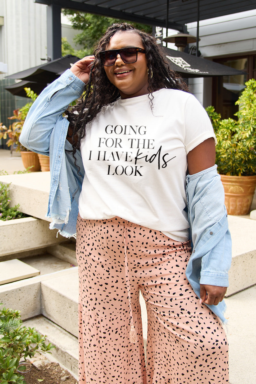 "Going for the I Have Kids Look" Graphic Top