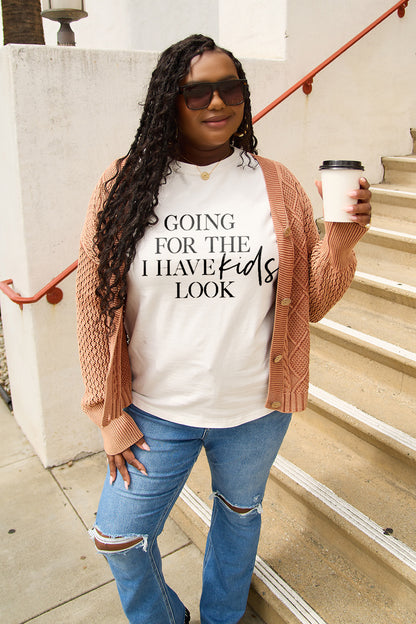 "Going for the I Have Kids Look" Graphic Top