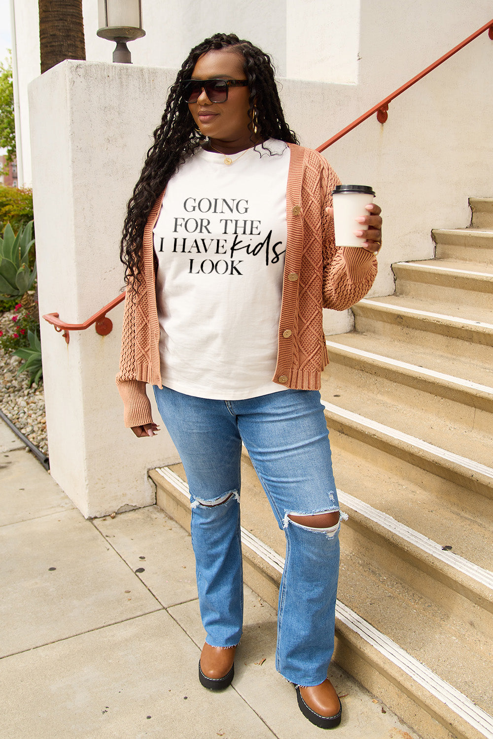 "Going for the I Have Kids Look" Graphic Top