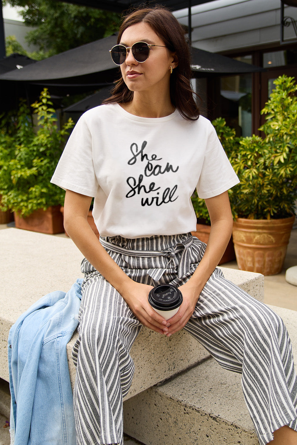 "She Can She Will" Graphic Tee